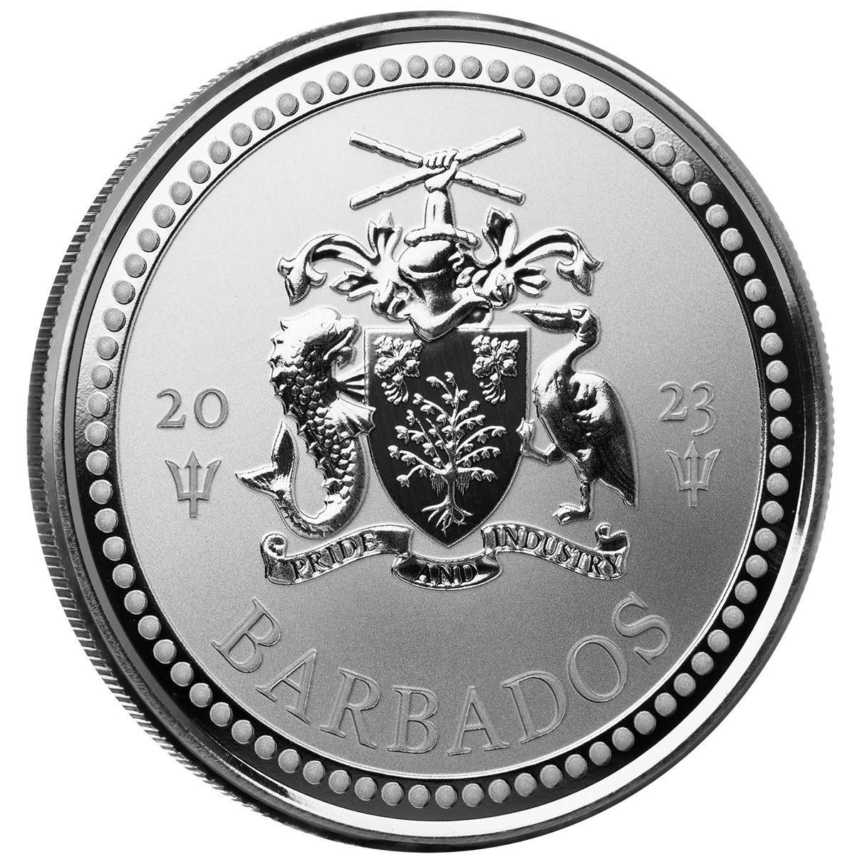 7 oz 2023 Silver Coin Barbados Trident Coin - Perth Bullion Exchange