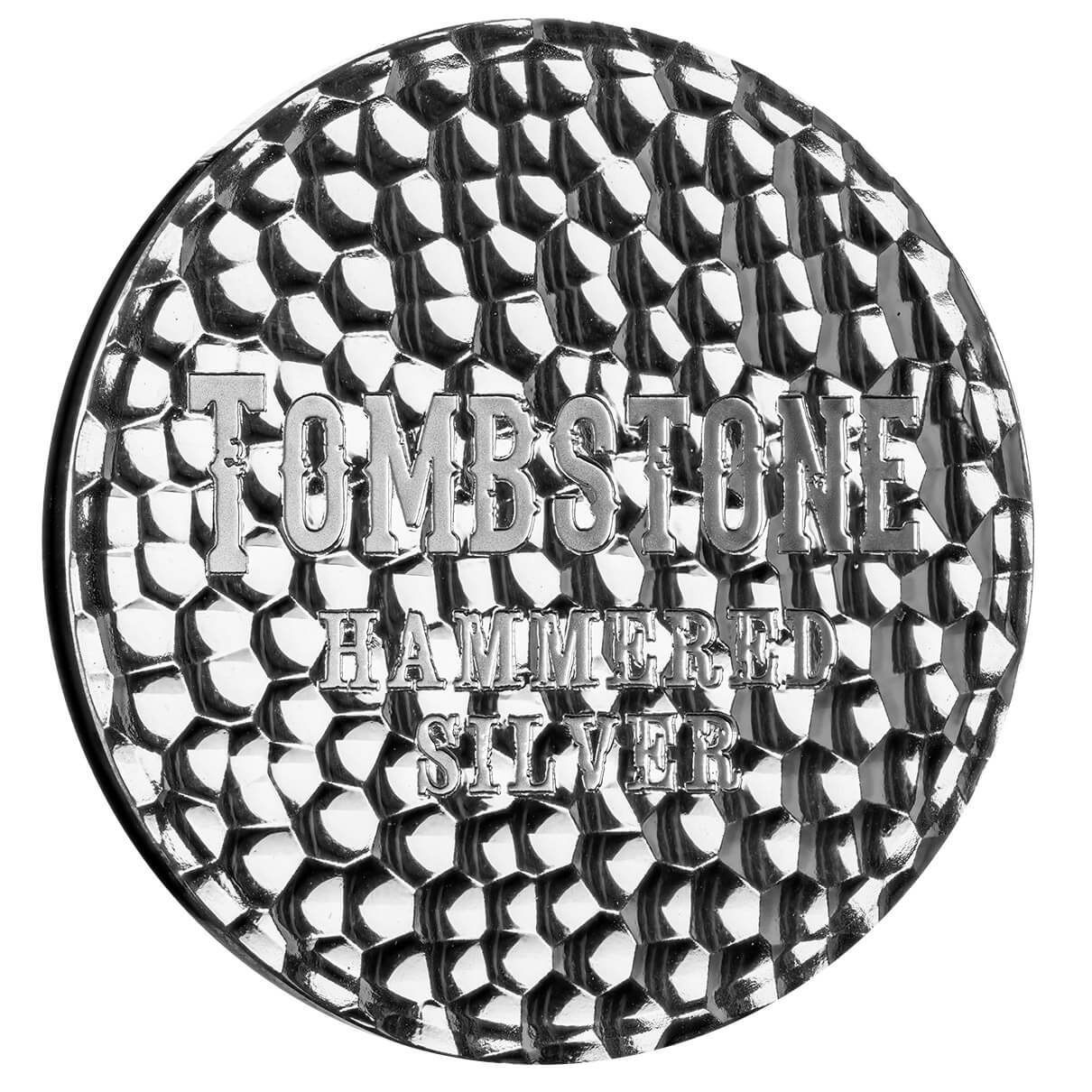 Tombstone Hammered 1 oz Silver Round