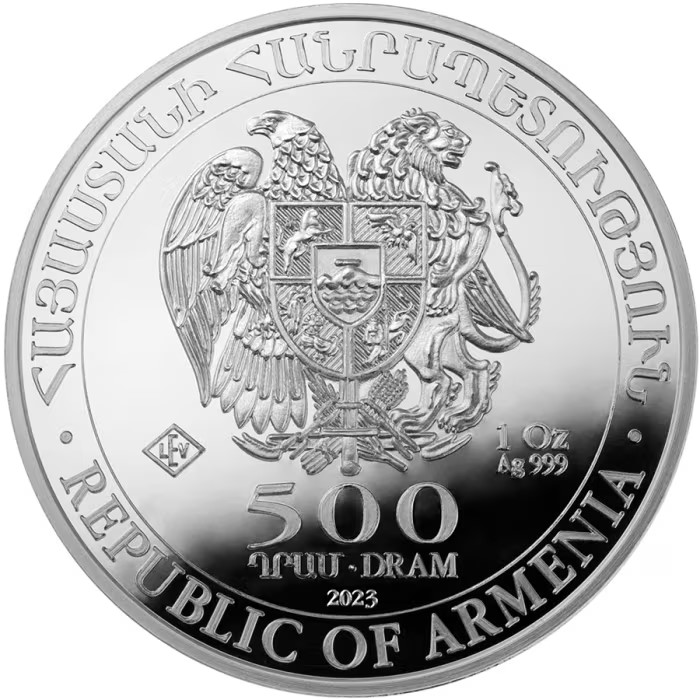 2023 1oz Armenia Noah's Ark 999 Silver Coin