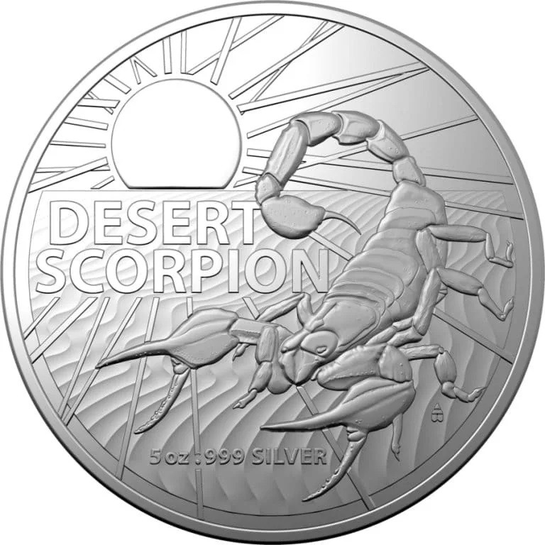 2022 1 oz Australia's Most Dangerous - Desert Scorpion 999 Silver BU Coin