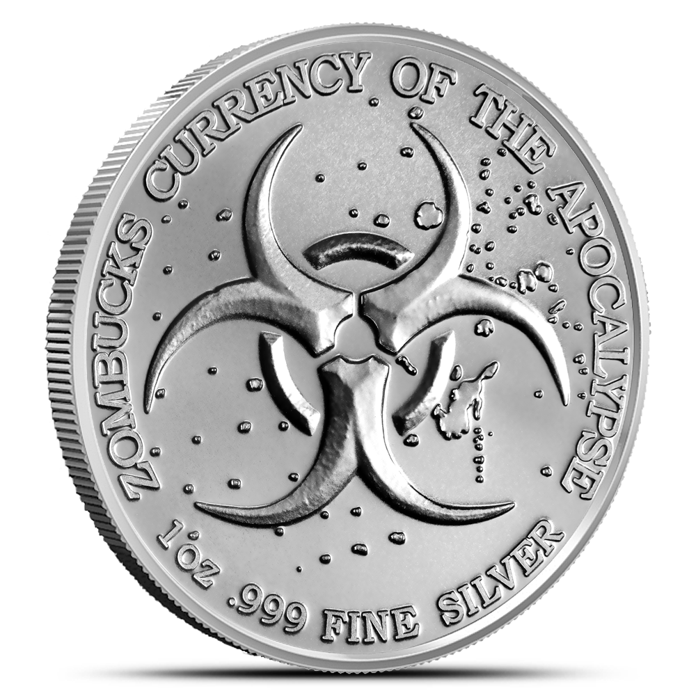 1 oz Zombucks World Killerrand Silver .999 Round