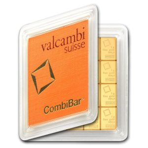 20 x 1 gram Gold Valcambi CombiBar™ (In Assay)