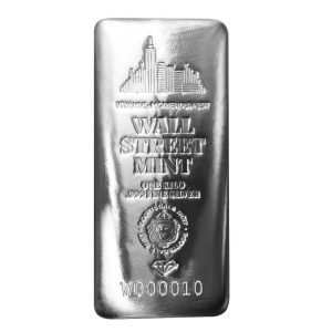 1Kg Scottsdale Wall Street Mint Silver Bar .999 **Preorder ETA 20/12**