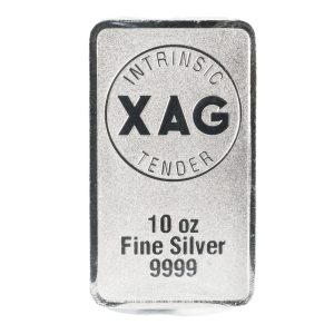 10 oz Intrinsic Tender Bar Silver XAG Minted