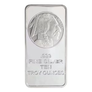 10 oz Silvertowne Buffalo .999 Silver Bar