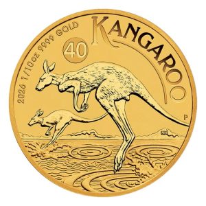 2026 1/10 oz Australia Kangaroo .9999 Gold BU Coin